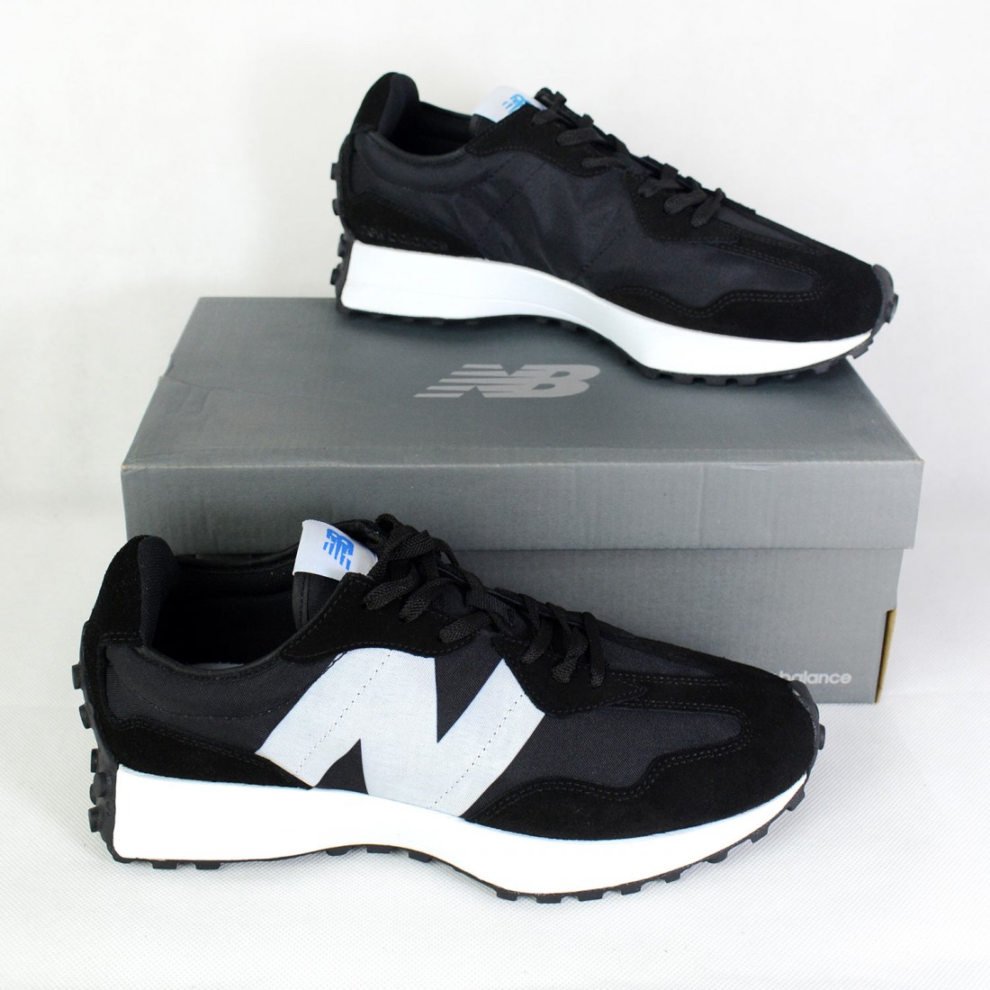 new balance 327 in black and white